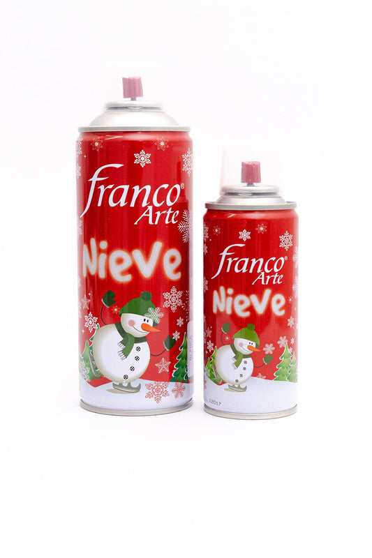 Nieve decorativa aerosol blanca 4 onz - Franco Arte