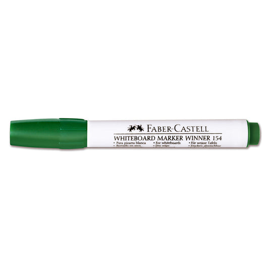 Marcador grueso borrable winner 154 verde Faber-Castell