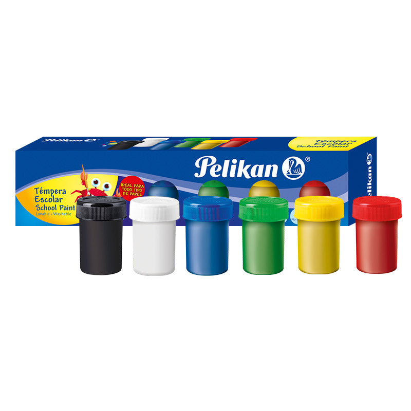 tempera escolar set x 6 Pelikan