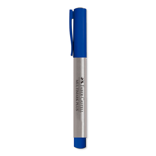 Marcador grueso multimark plus azul Faber-Castell