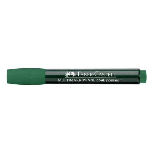 Marcador grueso permanente multimark whiner 54e verde Faber-Castell