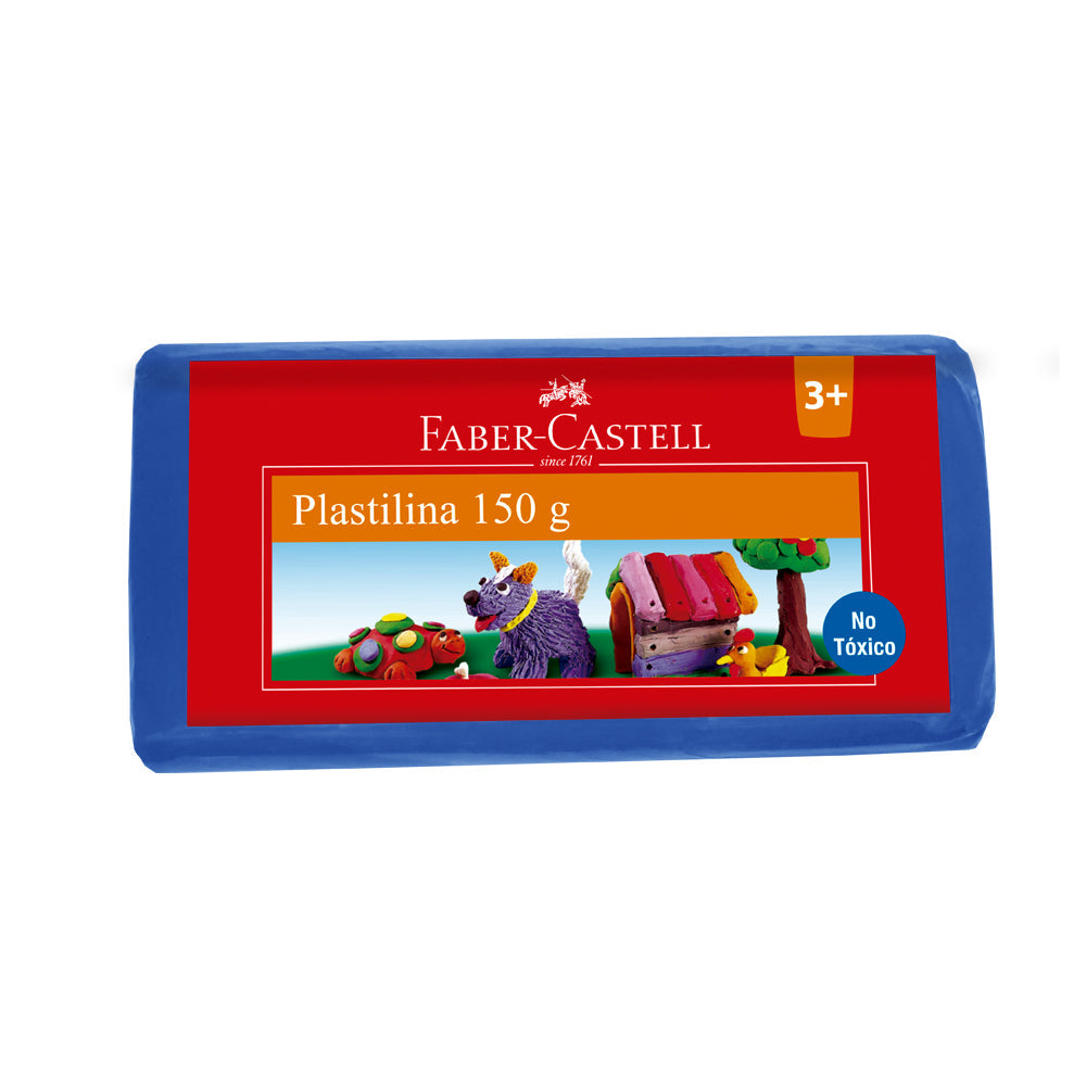 Plastilina barra 150g azul oscuro Faber-Castell