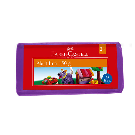 Plastilina barra 150g morada Faber-Castell