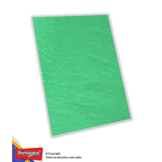 Papel crespón sencillo verde manzana Primavera