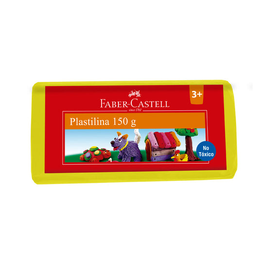 Plastilina barra 150g amarilla Faber-Castell