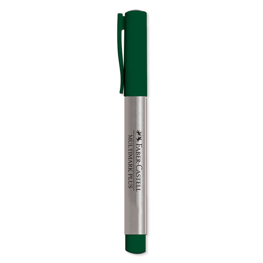 Marcador grueso multimark plus verde Faber-Castell