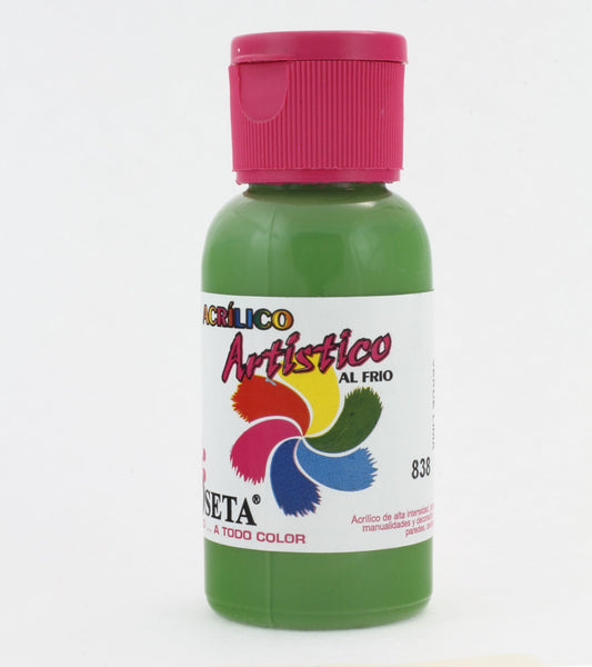 Pintura acrílica artística verde lima 60c Roseta