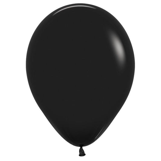 Globos r12 x12 fashions negro Sempertex